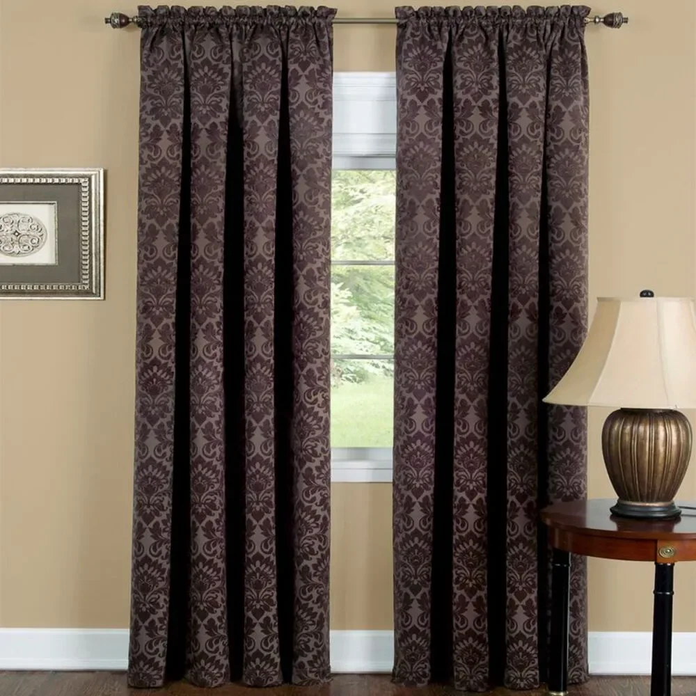 PowerSellerUSA Blackout Room Darkening Top Rod Pocket Window Curtain Valance,
